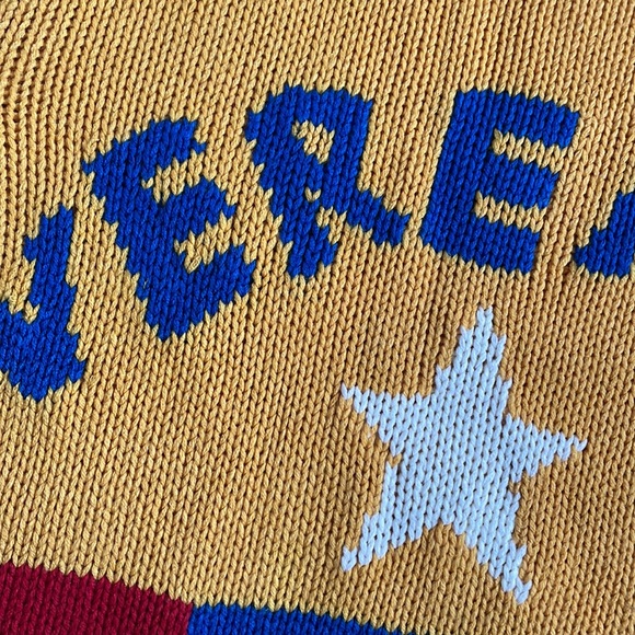 Vintage 90s Verenza Sports Knit Sweater Color Block - Picture 11 of 13